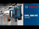 NIVEL LASER ROTATIVO BOSCH GRL300HV+Recept.+Soporte 0601.061.501