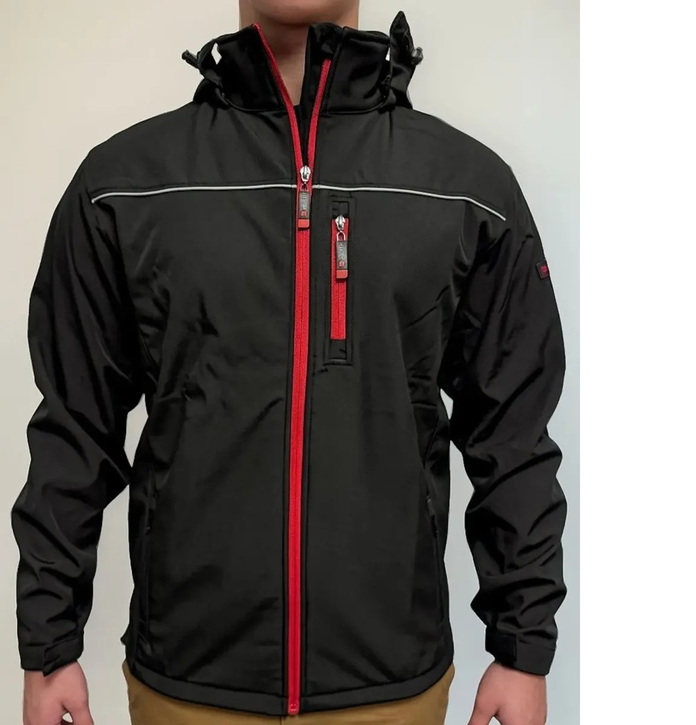 CAMPERA Wurth Neopreno Hybrid Talle M (Negra-Rojo)