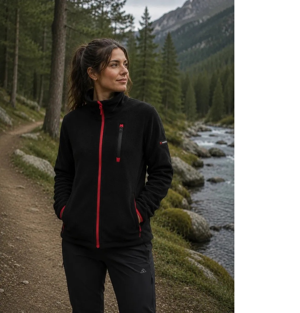 CAMPERA MicroPolar Ranger Wurth Ngo.Rojo Talle M