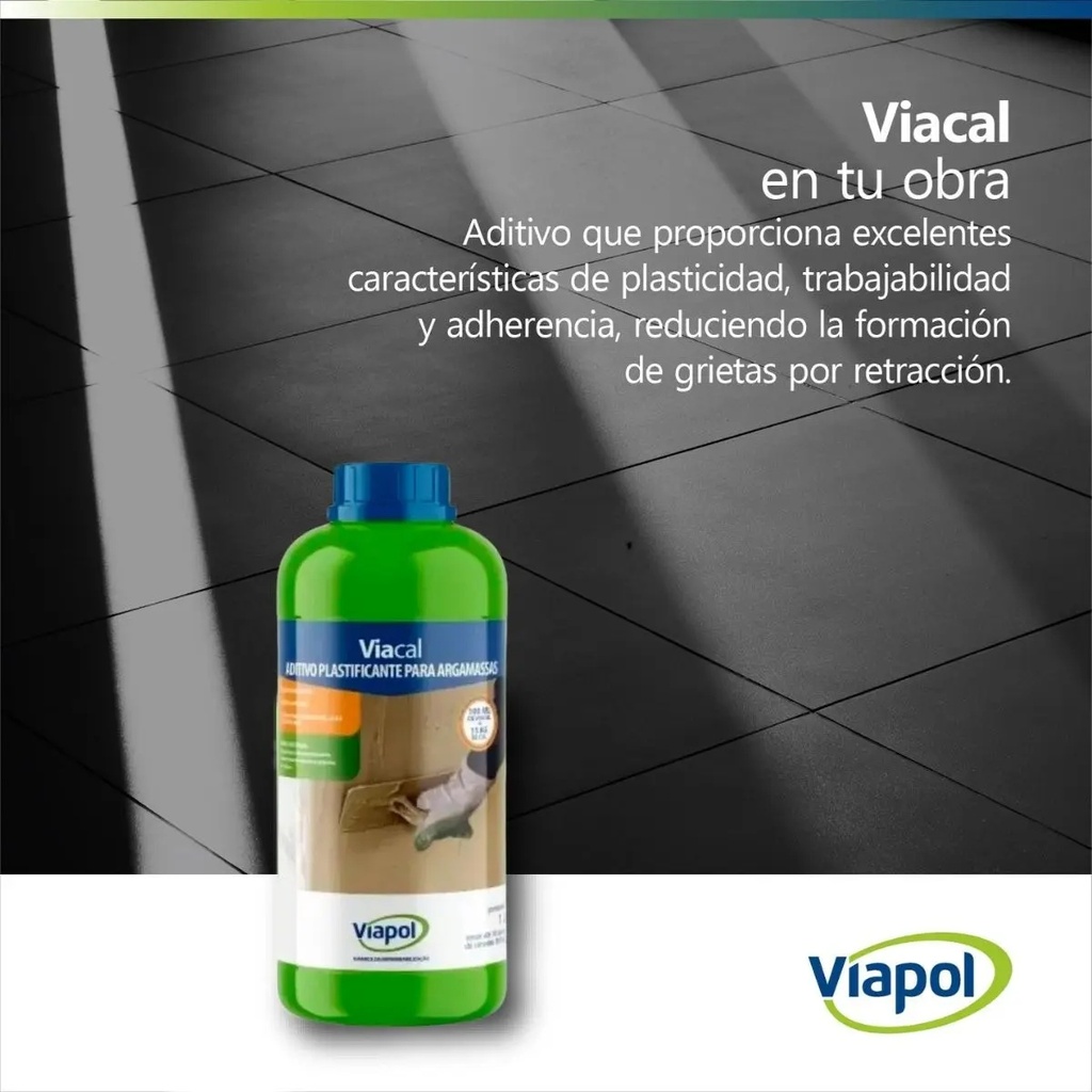 x 1 Lt. PLASTIFICANTE VIACAL VIAPOL