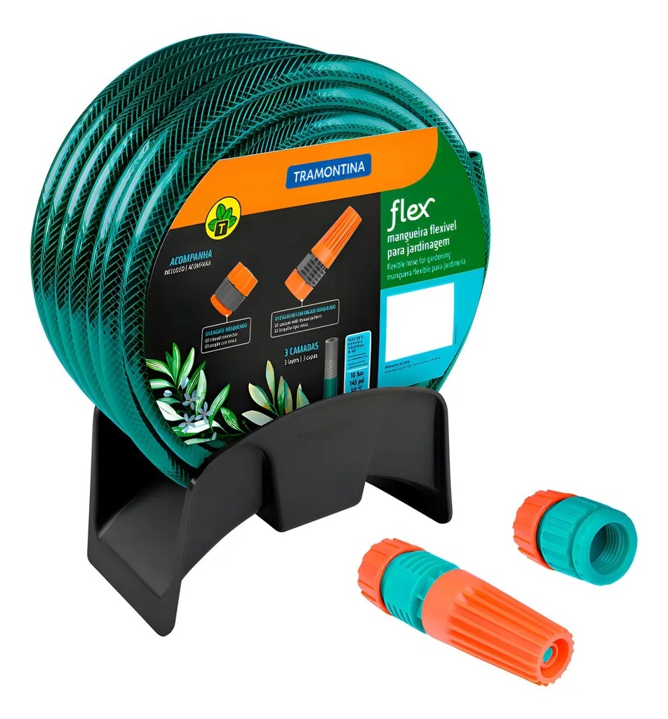 KIT 20 Mt. MANGUERA C/MALLA+PUNT+SOPORTE 79322/200