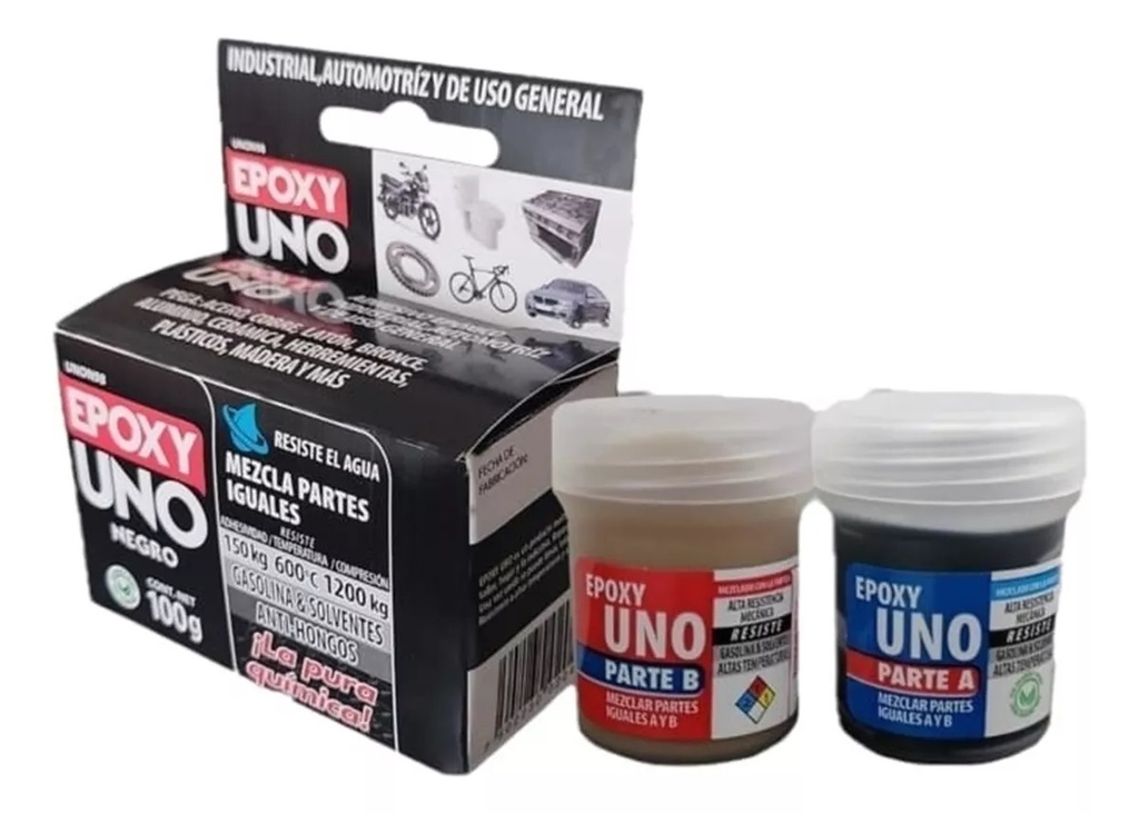 KIT EPOXI UNO NEGRO 100Gr.