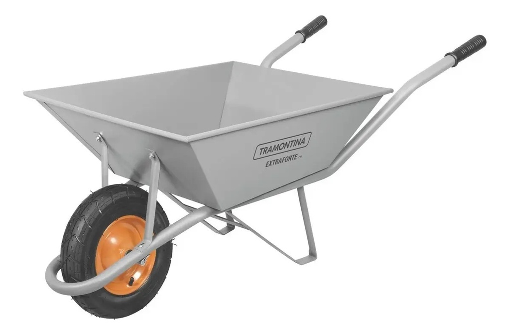 CARRETILLA 65 Lt.  R/INFLABLE GRIS TRAMONTINA 77714/435