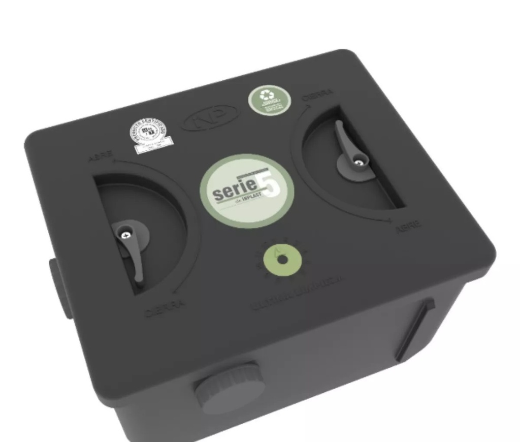 GRASERA INPLAST RECTANGULAR C/MANIJA (SERIE 5)