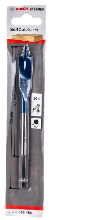 MECHA PALETA SELFCUT 14mm.x 152mm. BOSCH 2608595486