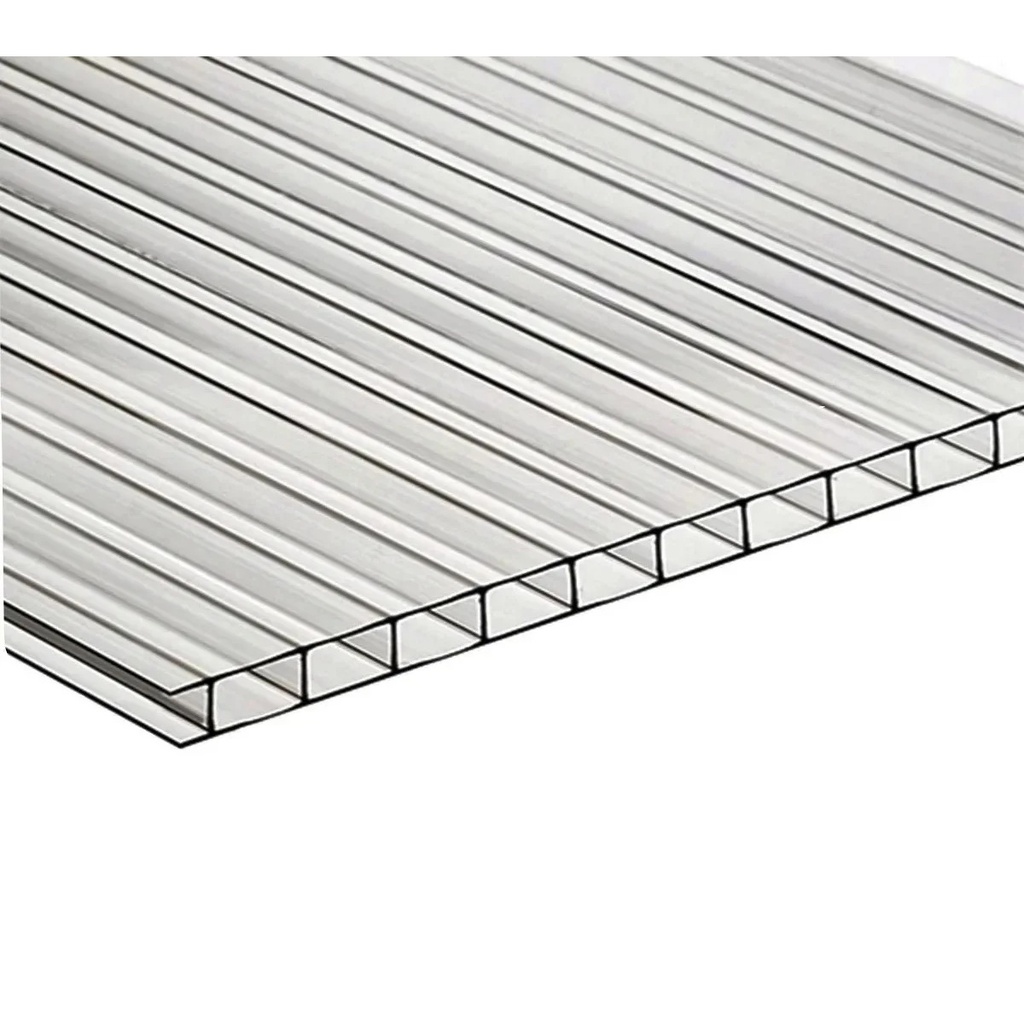 Chapa de Policarbonato Alveolar Transparente - 6mm 2.1x5.8Mt.