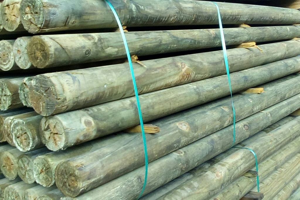 POSTE POLIN EUCALIPTUS 10Cm. x 2,60Mt. (105)