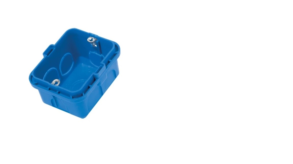 CAJA PLASTICO AZUL CONATEL 2x2