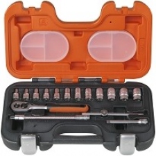 Jgo. Dados mm. enc. 1/4" Bahco 16 Pz. S160-A