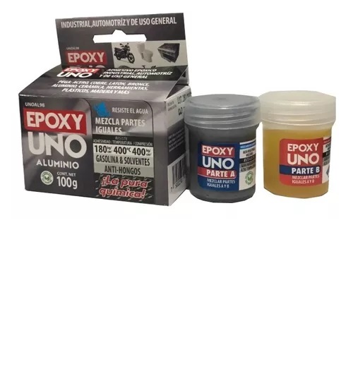 KIT EPOXI UNO ACERO - Aluminio 100Gr.