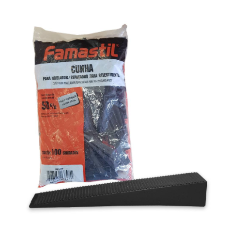 CUÑA NIVELADORA FAMASTIL.PAQ. 100