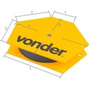 ESCUADRA MAGNETICA Soldar 30 Kg. HEXAGONAL VONDER
